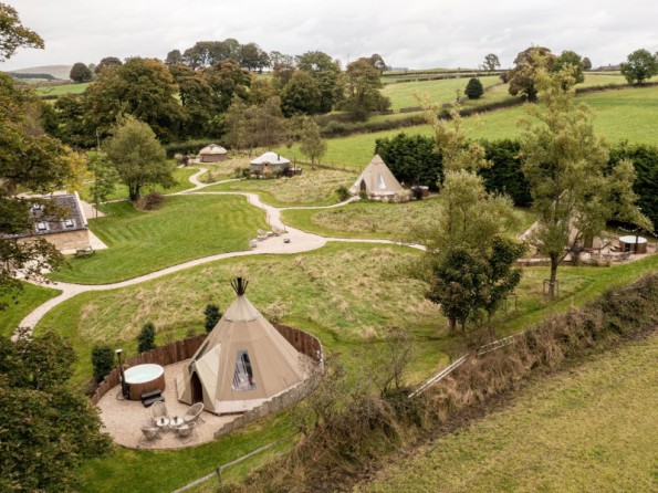 Hygge tipi at Scaldersitch Farm